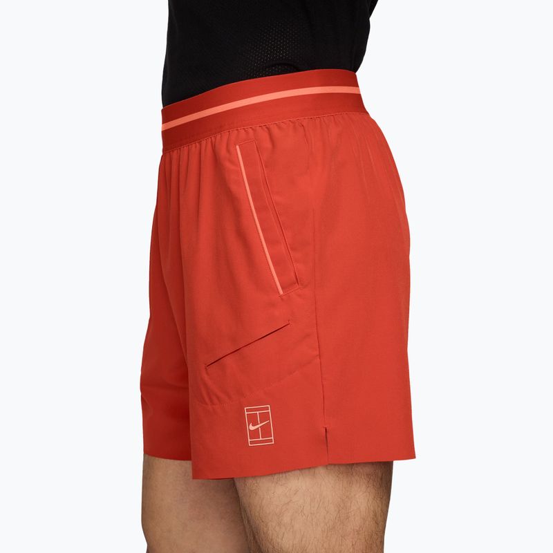Мъжки тенис шорти Nike Court Dri-Fit Advantage 6" picante red/atomic pink/atomic pink 3