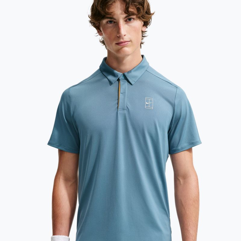 Мъжка тениска поло Nike Court Dri-Fit Advantage smokey blue/white 4