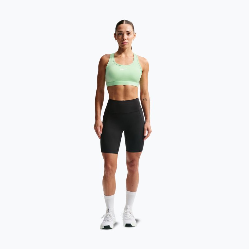 Спортен сутиен Nike Swoosh cucumber calm/white 2