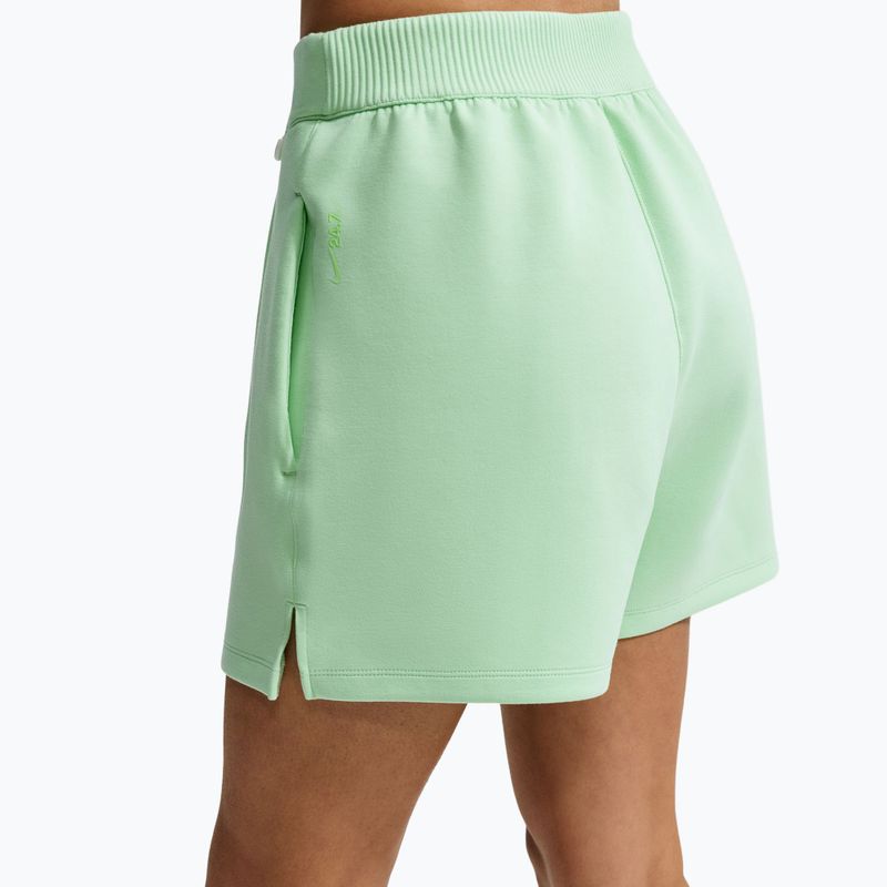 Дамски тренировъчни шорти Nike 24.7 ImpossiblySoft cucumber calm/illusion green 5