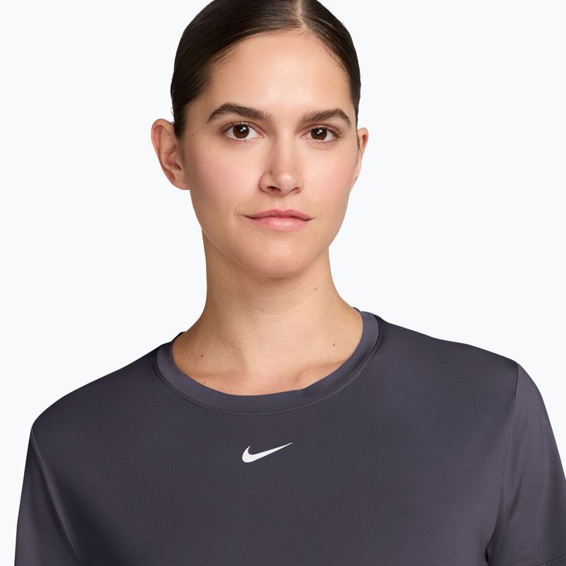 Дамска тениска Nike One Classic Dri-Fit SS gridiron/white 3