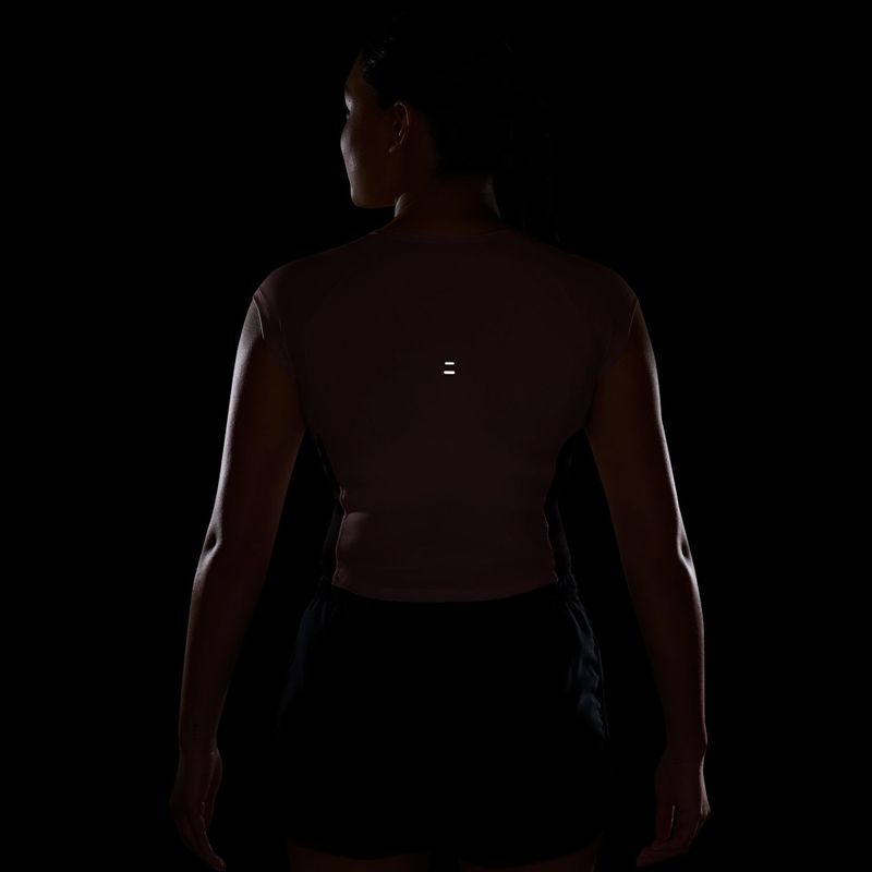 Дамска тениска за бягане Nike Tempo Swoosh Run Dri-Fit pink rise/pink rise/old royal 6