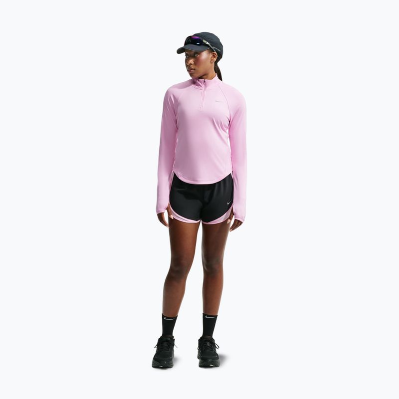 Дамски суитшърт за бягане Nike Tempo Dri-Fit 1/4 Zip pink rise 2
