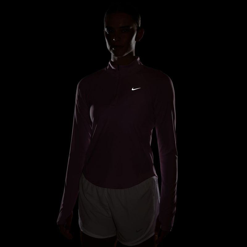 Дамски суитшърт за бягане Nike Tempo Dri-Fit 1/4 Zip pink rise 7