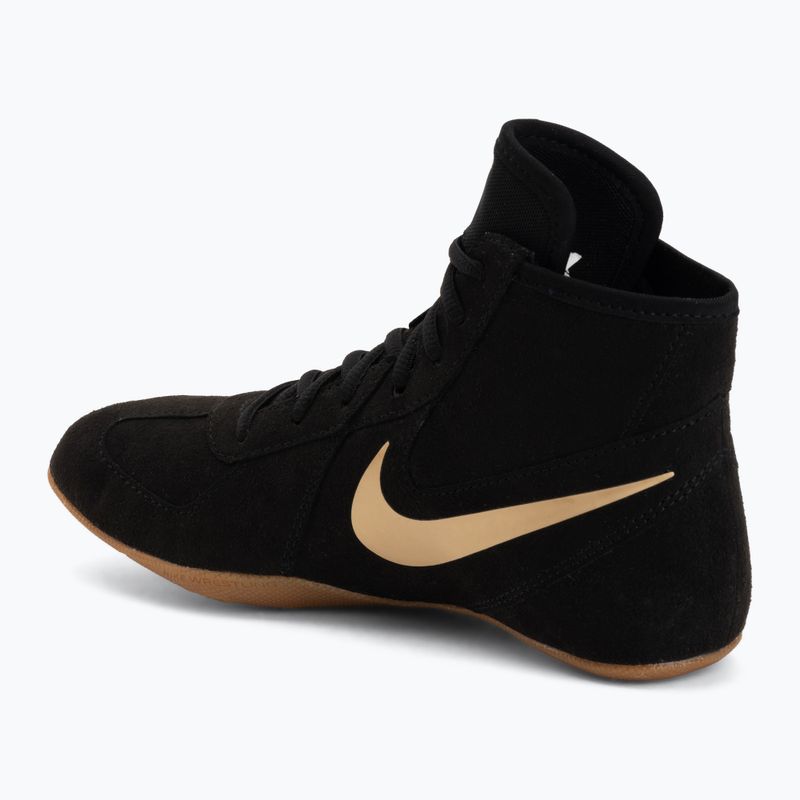 Обувки за борба Nike Footsweep 2 black/metallic gold/gum light brown 3