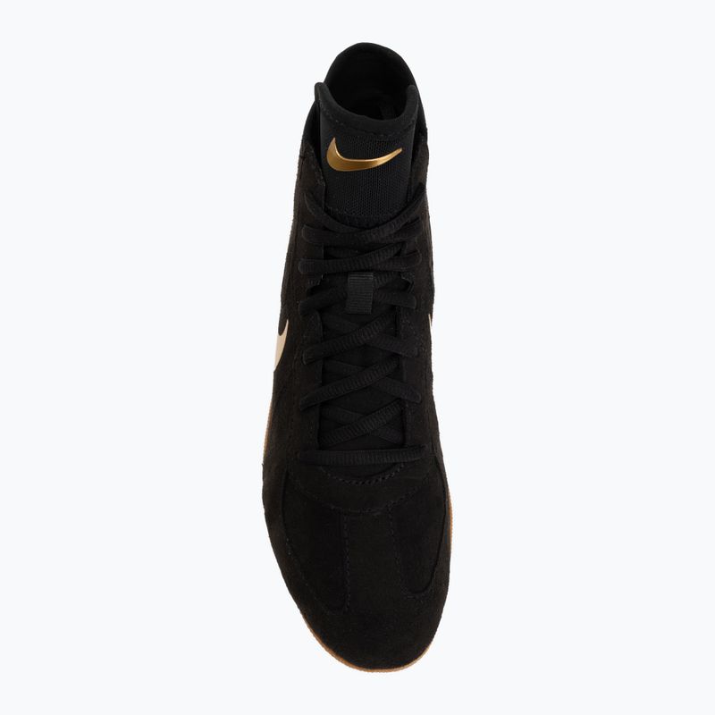 Обувки за борба Nike Footsweep 2 black/metallic gold/gum light brown 5