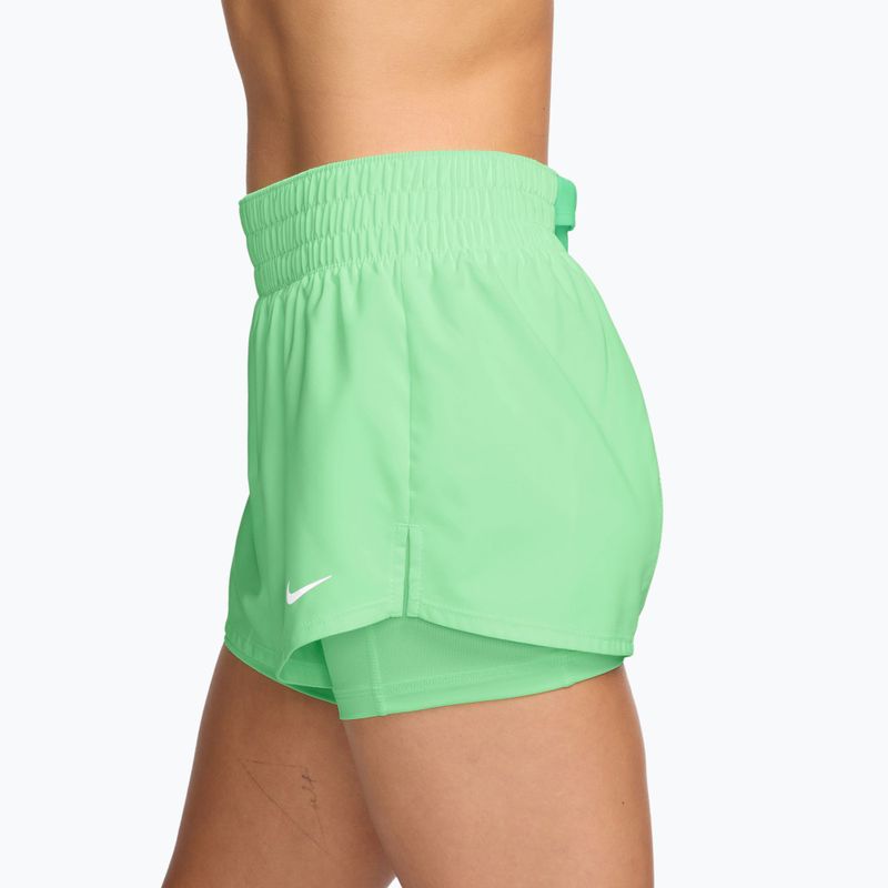 Дамски тренировъчни шорти Nike One cucumber calm/white 3