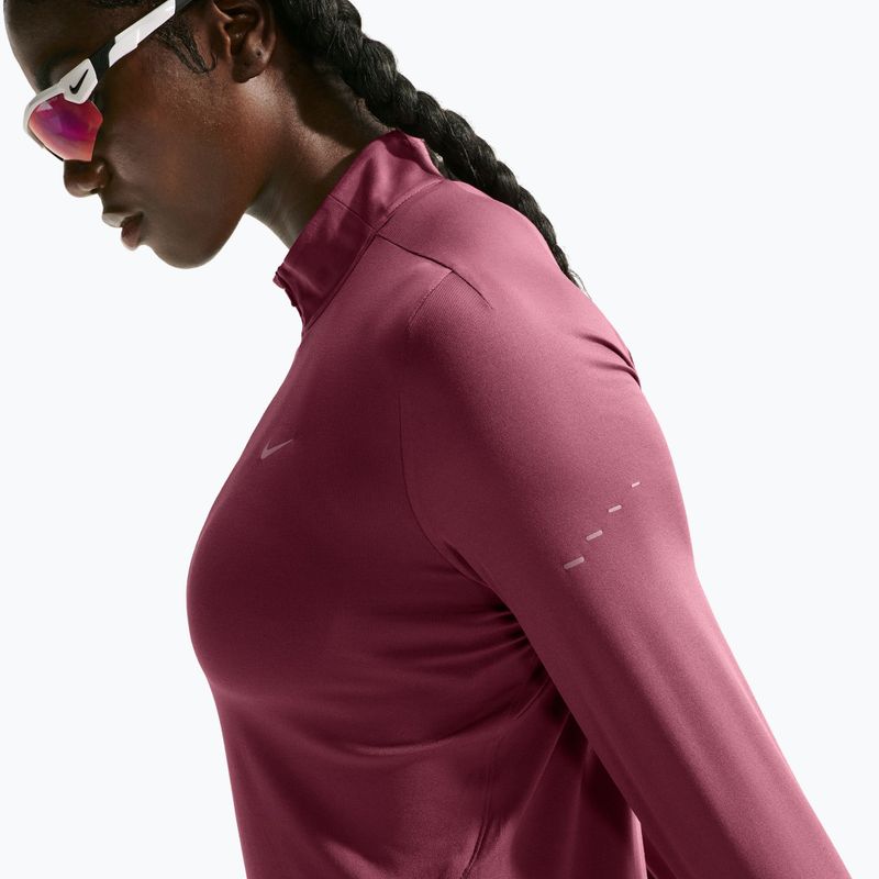 Дамски суитшърт за бягане Nike Swift Dri-FIT UV 1/4-Zip pink smoke 5