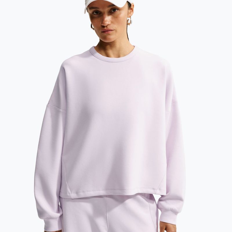 Дамски суитшърт за тренировка Nike 24.7 ImpossiblySoft Bleached Lilac/Platinum Violet