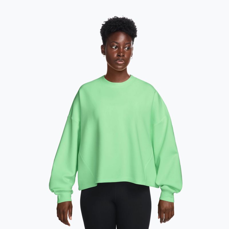 Дамски суитшърт за тренировка Nike 24.7 ImpossiblySoft Cucumber Calm/Illusion Green