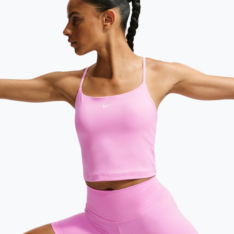 Дамска тренировъчна тениска Nike One pink rise