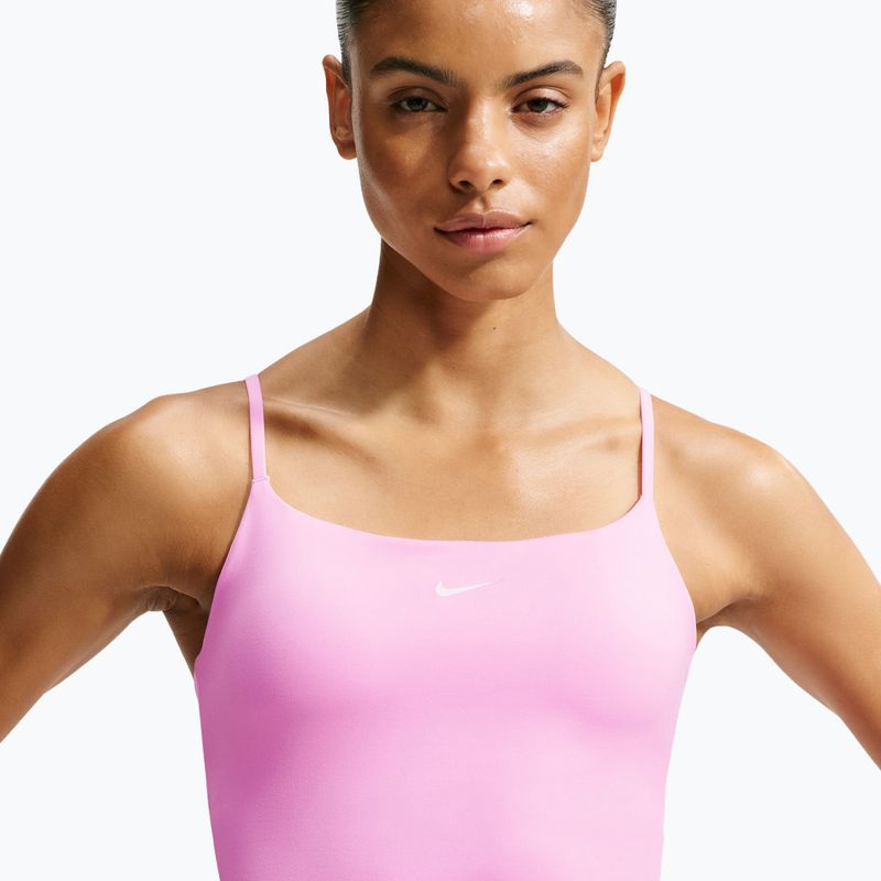 Дамска тренировъчна тениска Nike One pink rise 4