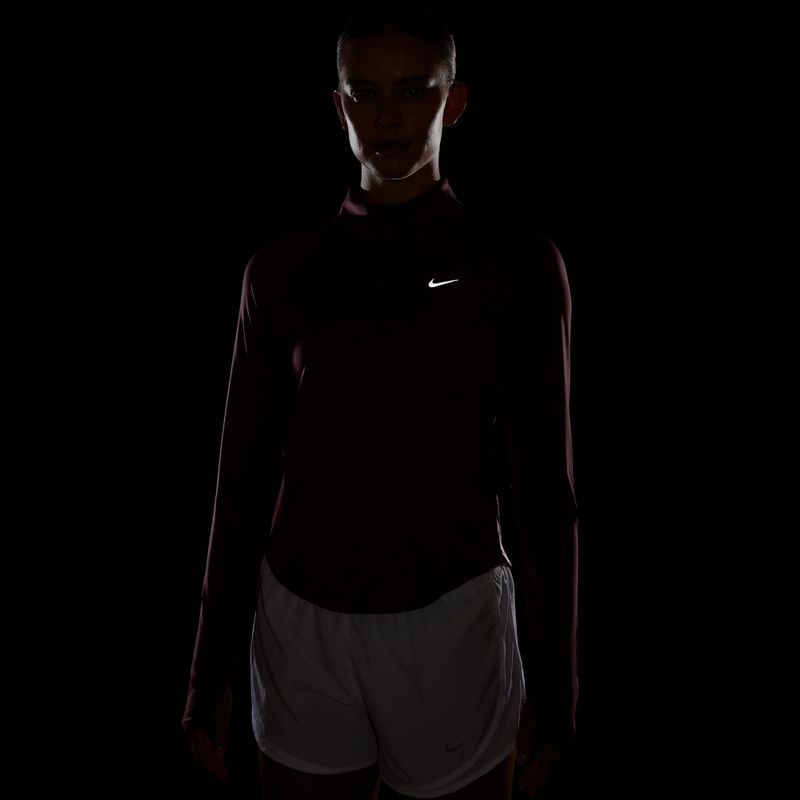 Дамски суитшърт за бягане Nike Tempo Dri-Fit 1/4 Zip pink smoke 7
