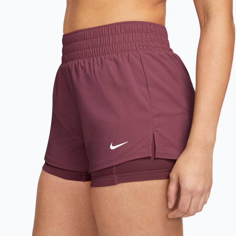 Дамски тренировъчни шорти Nike One pink smoke/white 3