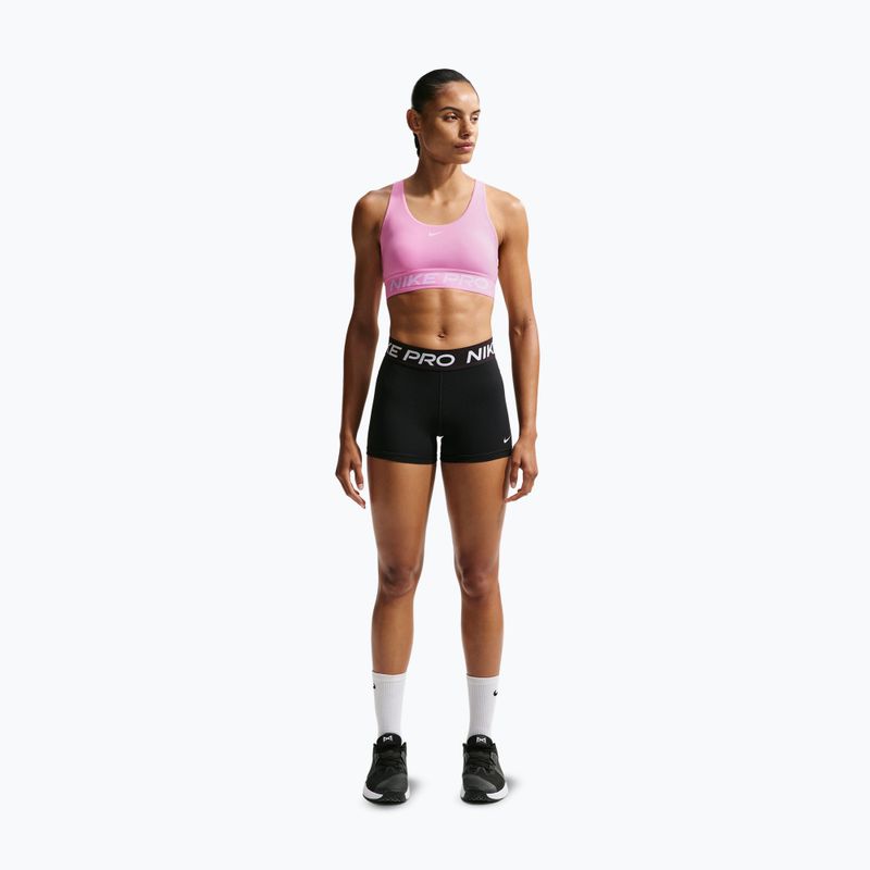Спортен сутиен Nike Pro 365 pink rise/white 2