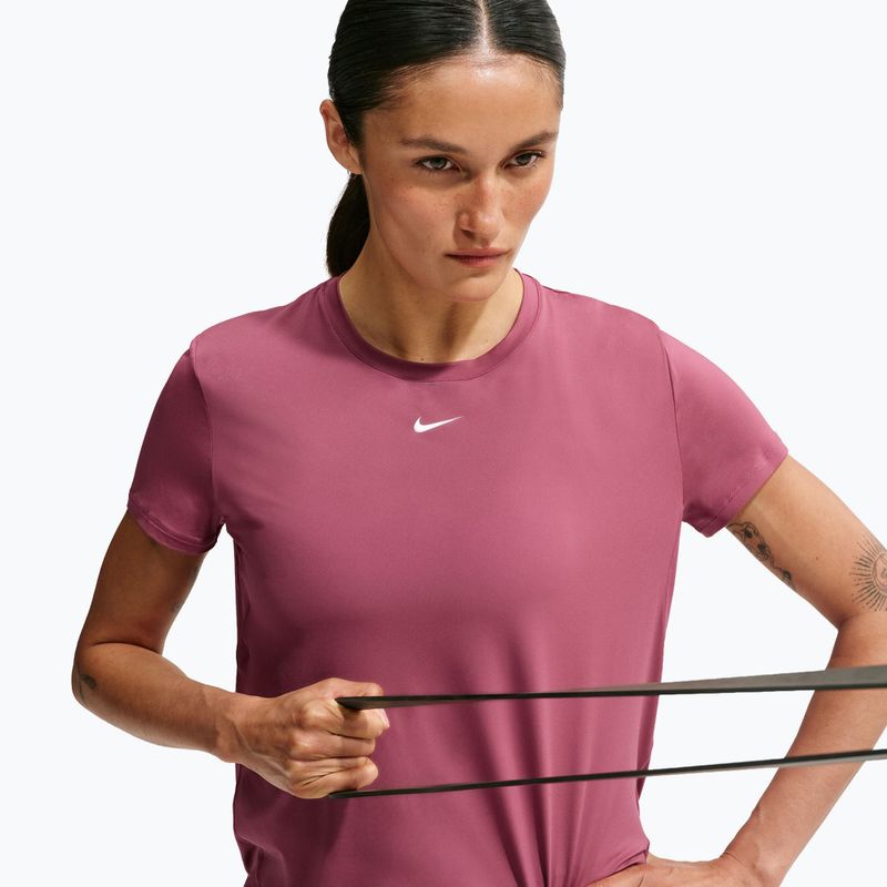 Дамска тренировъчна тениска Nike One Classic pink smoke/white 6