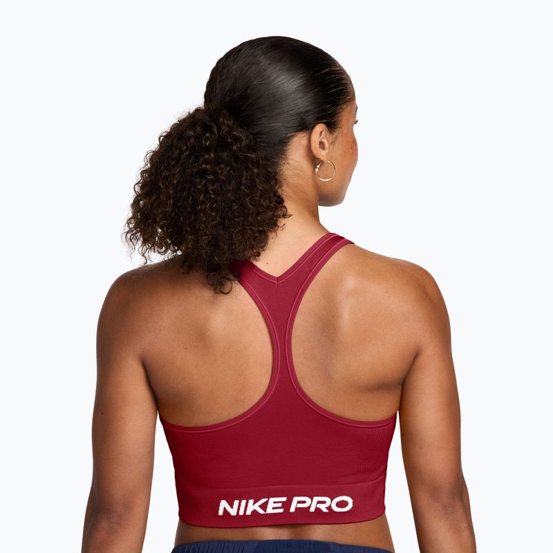 Тренировъчен топ Nike Pro Seamless tough red/white 2