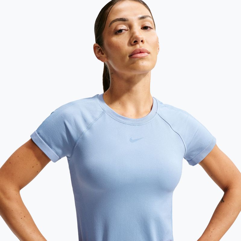 Дамска тренировъчна тениска Nike Pro Seamless work blue 3