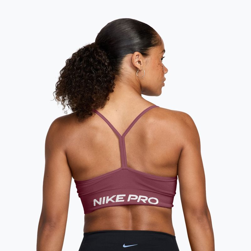 Спортен сутиен Nike Pro Seamless pink smoke/white 2