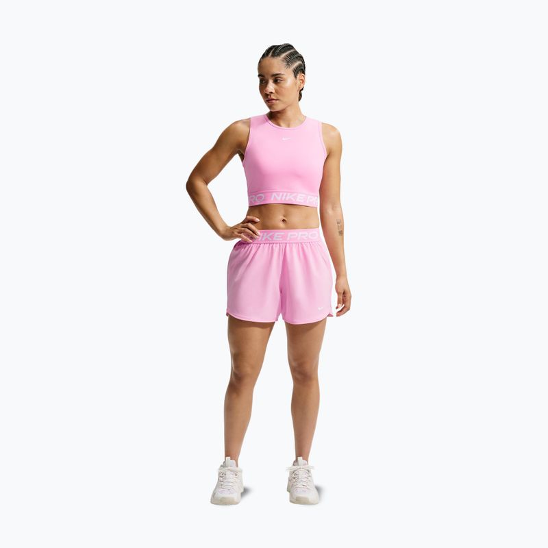 Дамска тениска Nike Pro pink rise/white 2