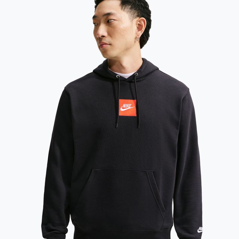 Мъжки суитшърт Nike Sportswear Club black/black/white 4