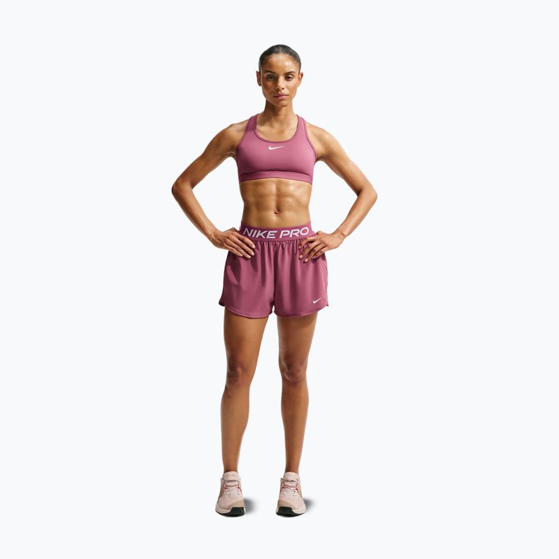 Дамски тренировъчни шорти Nike Pro pink smoke/white 7