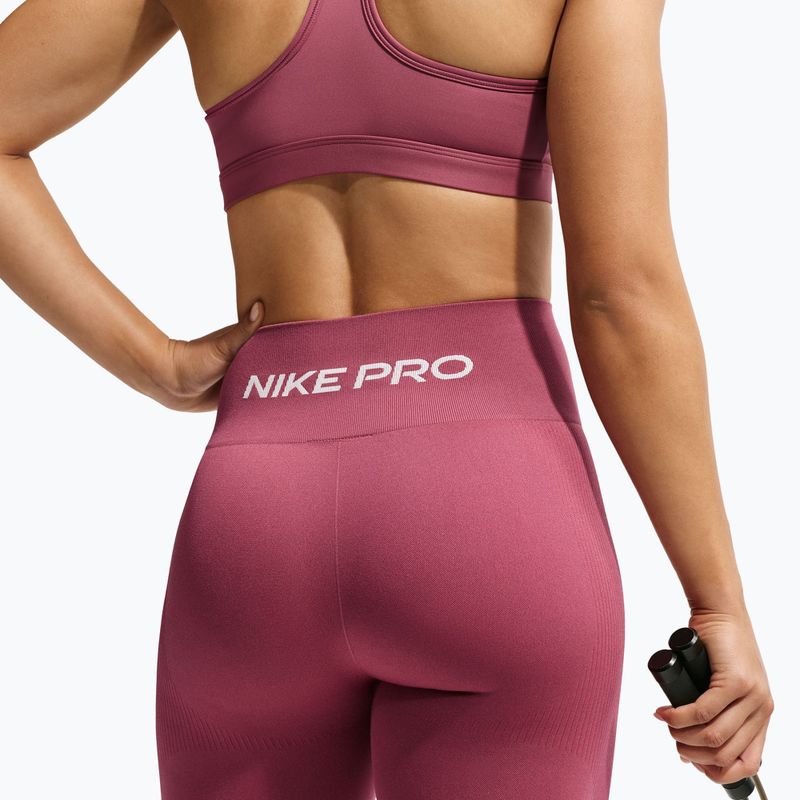 Дамски клин Nike Pro Seamless pink smoke/white 4