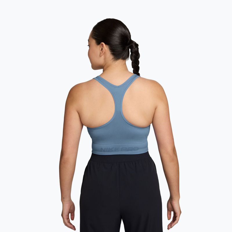 Дамска тренировъчна тениска Nike Pro Seamless work blue 2