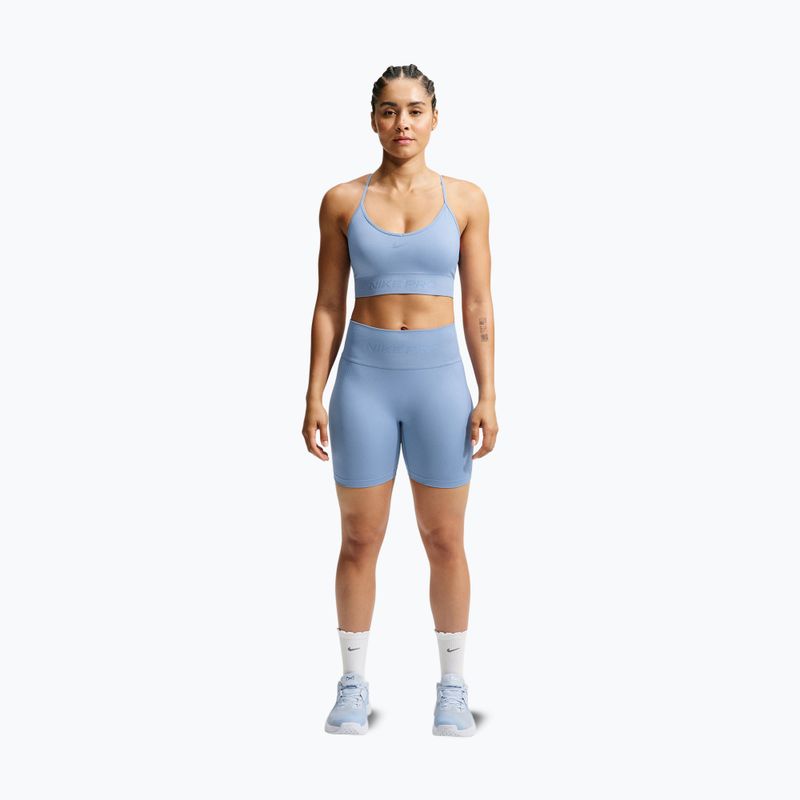 Дамски тренировъчни шорти Nike Pro Seamless work blue 7