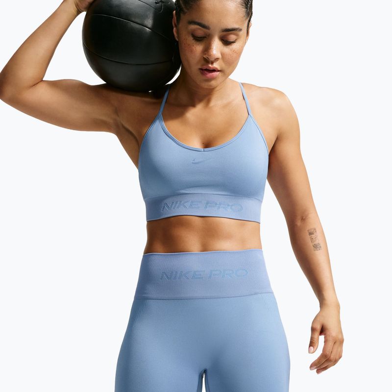 Дамски тренировъчни шорти Nike Pro Seamless work blue 3