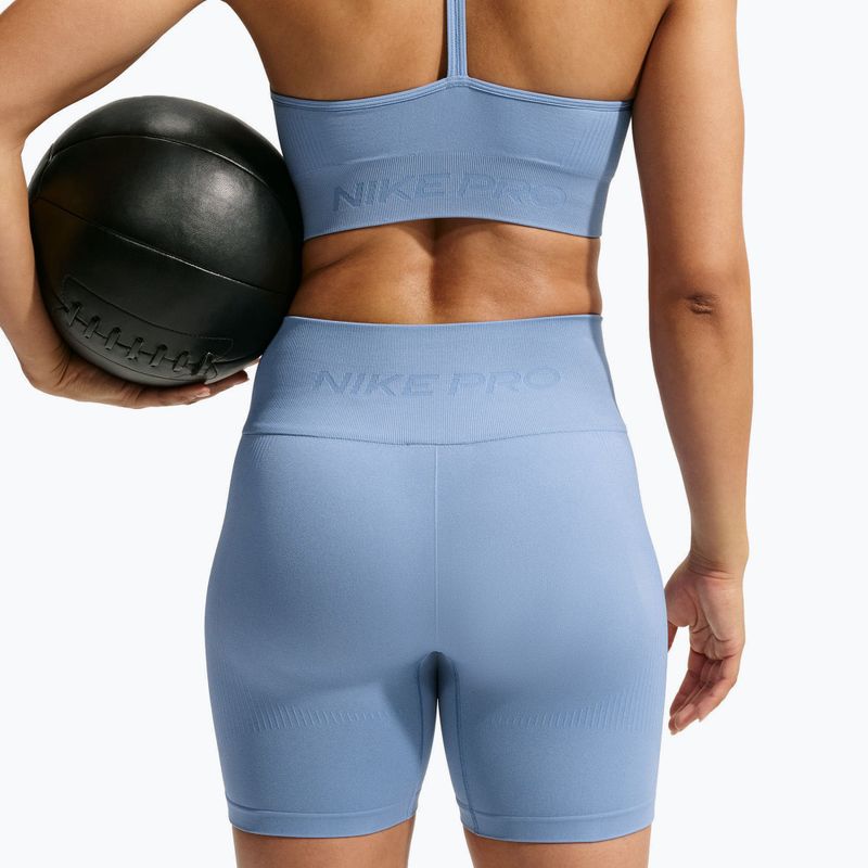 Дамски тренировъчни шорти Nike Pro Seamless work blue 4
