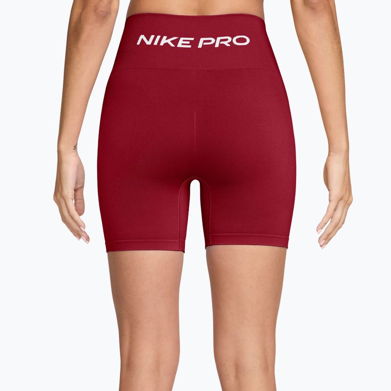 Дамски тренировъчни шорти Nike Pro Seamless tough red/white 2