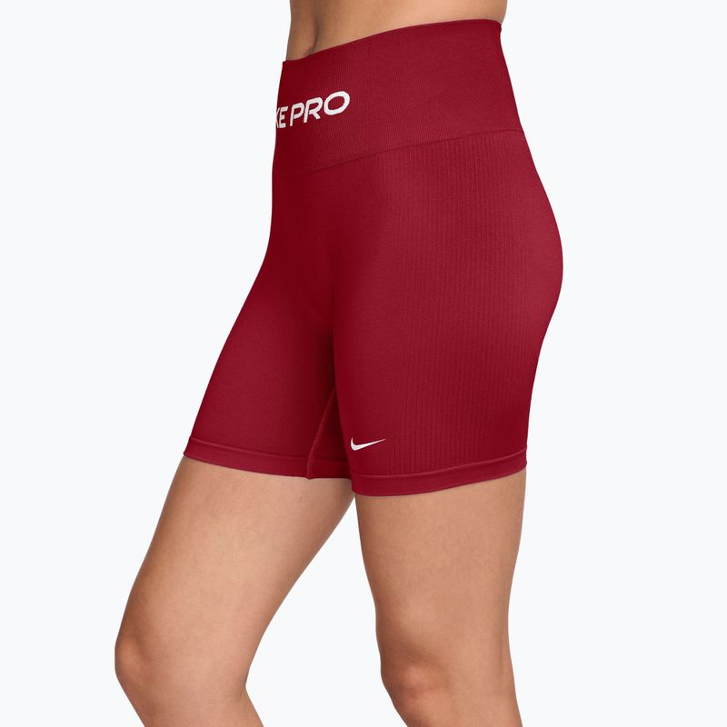 Дамски тренировъчни шорти Nike Pro Seamless tough red/white 3