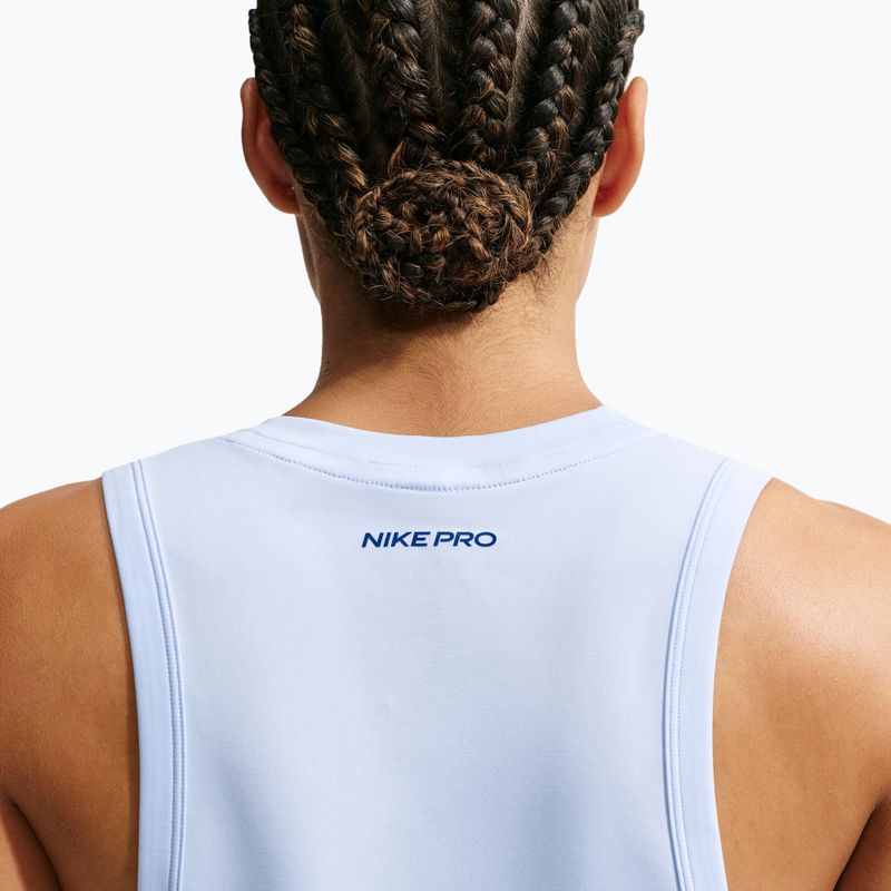 Дамска тренировъчна тениска Nike Pro hydrogen blue/old royal 5