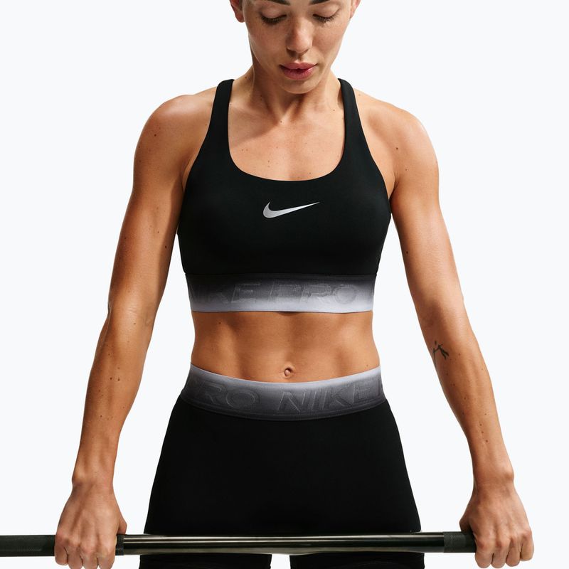 Спортен сутиен Nike Pro black/black/ghost/smoke grey 3