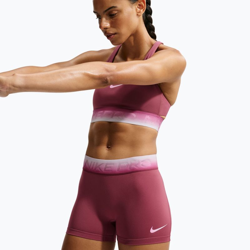 Дамски тренировъчни шорти Nike Pro pink smoke/bleached lilac 4
