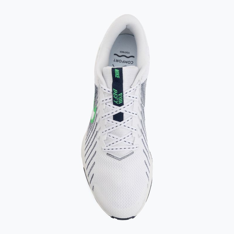 Мъжки обувки за бягане Nike Run Defy White/Midnight Navy/Green Spark 5