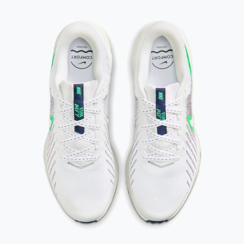 Мъжки обувки за бягане Nike Run Defy White/Midnight Navy/Green Spark 5