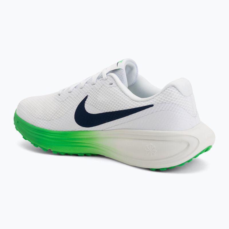 Мъжки обувки за бягане Nike Revolution 8 white/green spark/midnight navy 3