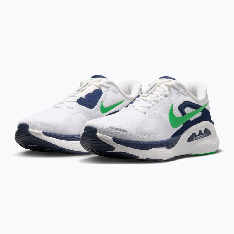 Мъжки обувки за бягане Nike Structure Plus white/midnight navy/green spark 3