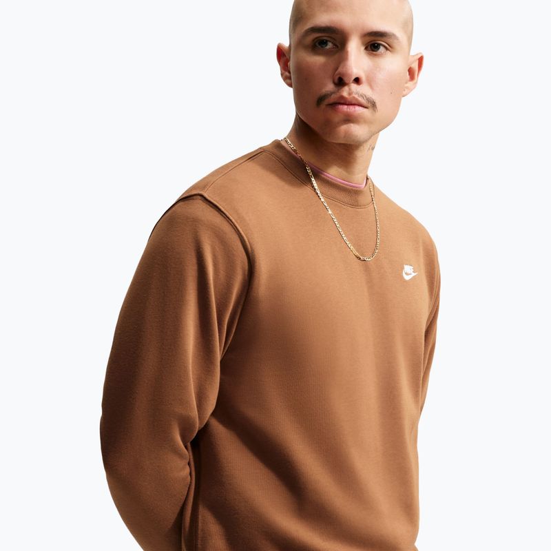 Мъжки суитшърт Nike Club ale brown/white 4