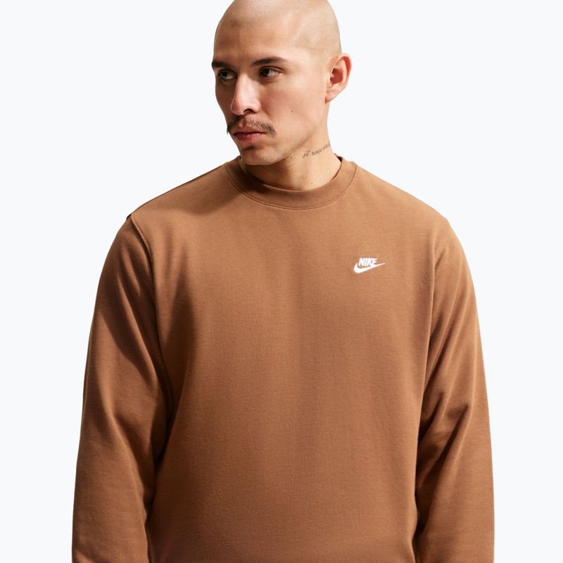 Мъжки суитшърт Nike Club ale brown/white 5