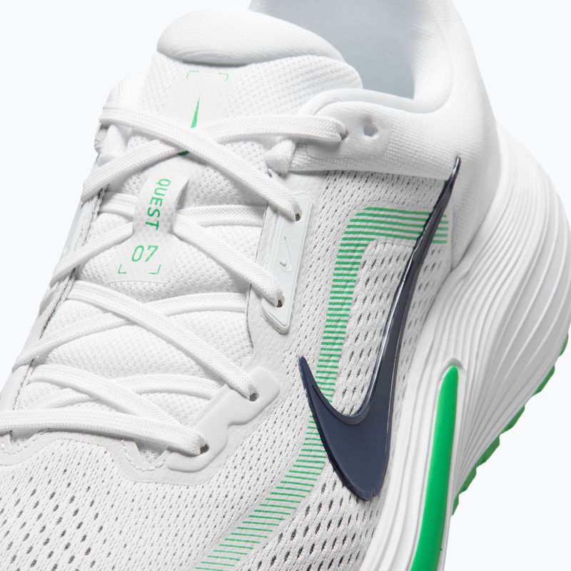 Мъжки обувки за бягане  Nike Quest 7 white/green spark/midnight navy 7