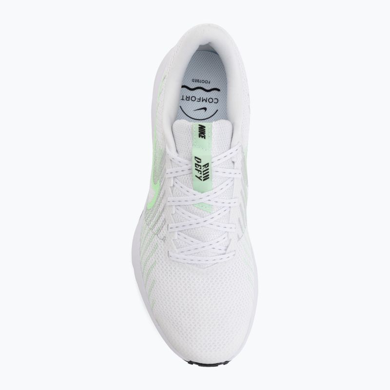 Дамски обувки за бягане Nike Run Defy white/cucumber calm/black/illusion green 5