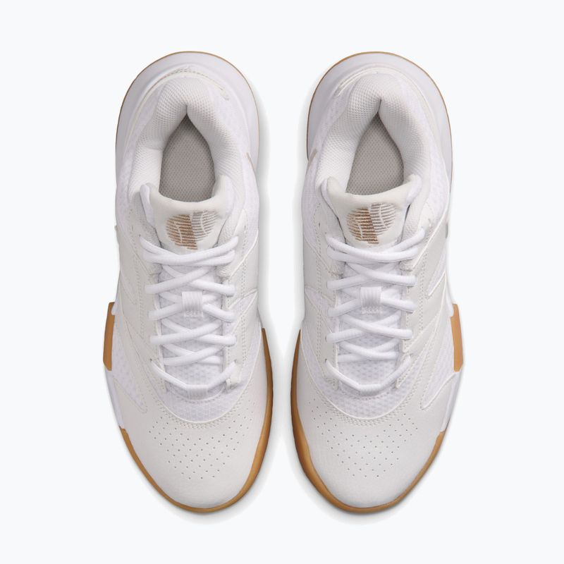 Дамски обувки за тенис Nike Court Lite 4 White/Summit White/Linen/Light Orewood Brown 5