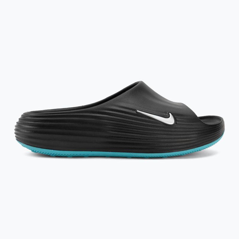 Мъжки чехли Nike ReactX Rejuven8 black/gamma blue/metallic silver 2