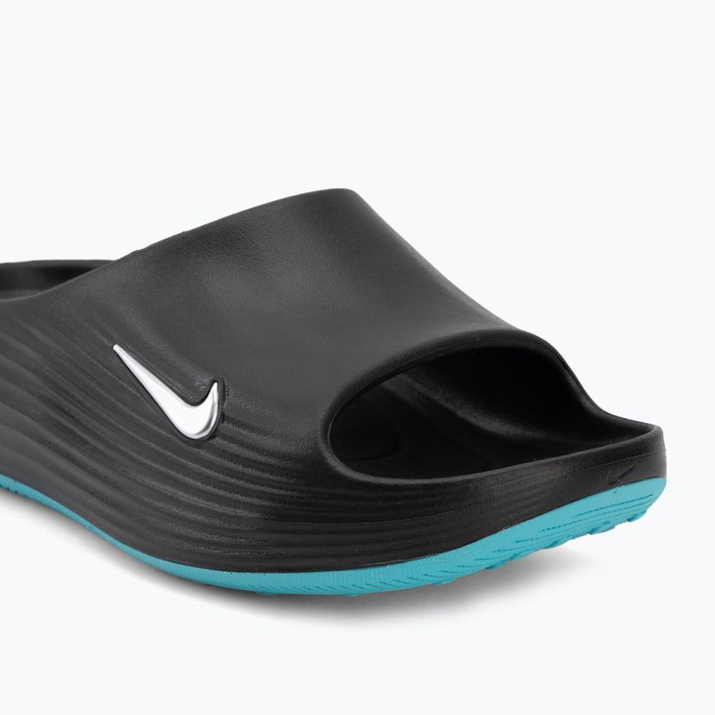 Мъжки чехли Nike ReactX Rejuven8 black/gamma blue/metallic silver 7