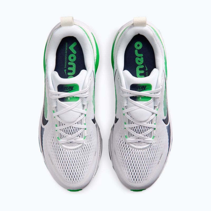 Мъжки обувки за бягане Nike Vomero 18 white/green spark/midnight navy 5