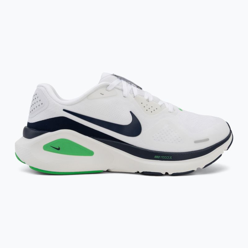 Мъжки обувки за бягане Nike Structure 26 white/green spark/midnight navy 2