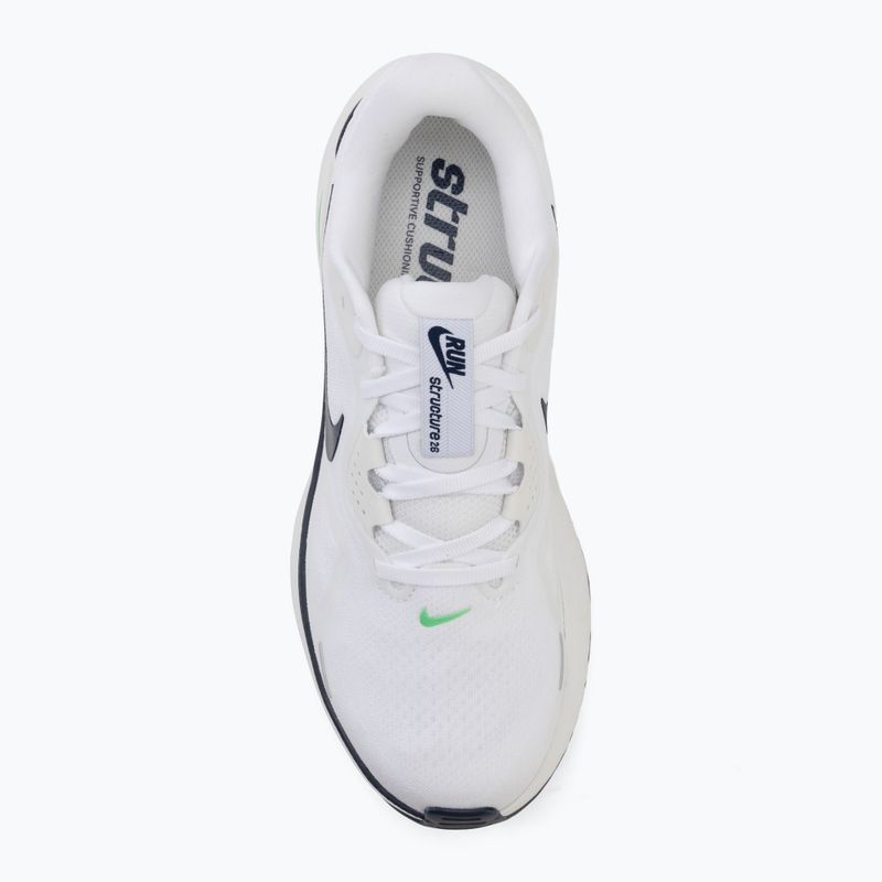 Мъжки обувки за бягане Nike Structure 26 white/green spark/midnight navy 5